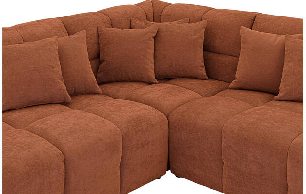 Goossens excellent hoeksalon kubus bruin stof - 8252725-gespiegeld-06