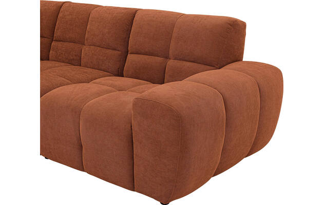 Goossens excellent hoeksalon kubus bruin stof - 8252725-gespiegeld-08