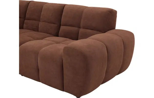 Goossens excellent hoeksalon kubus bruin stof - 8252726-gespiegeld-07