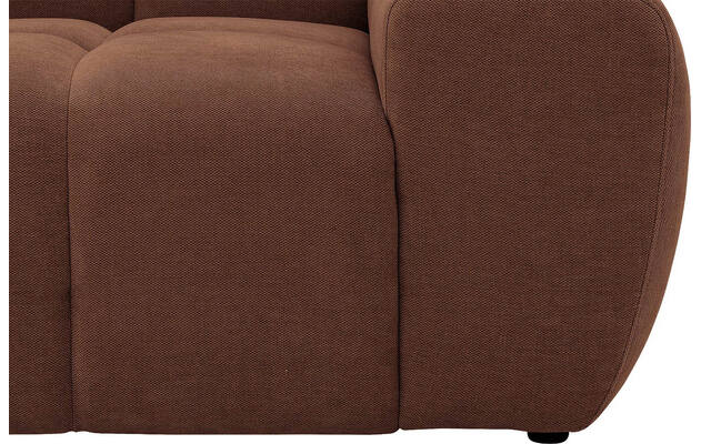 Goossens excellent hoeksalon kubus bruin stof - 8252726-gespiegeld-09