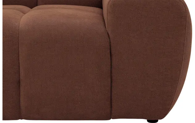 Goossens excellent hoeksalon kubus bruin stof - 8252726-gespiegeld-09