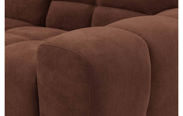 Goossens excellent hoeksalon kubus bruin stof - 8252726-gespiegeld-10