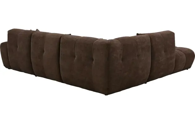 Goossens excellent hoeksalon kubus bruin stof - 8252727-gespiegeld-04