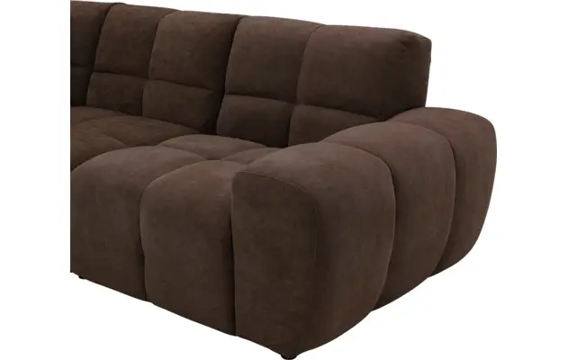 Goossens excellent hoeksalon kubus bruin stof - 8252727-gespiegeld-07