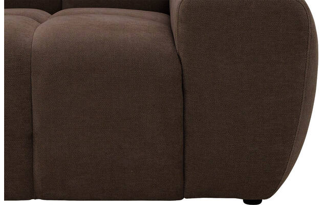 Goossens excellent hoeksalon kubus bruin stof - 8252727-gespiegeld-09