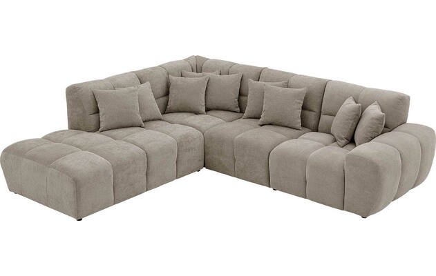 Goossens excellent hoeksalon kubus bruin stof - 8252729-gespiegeld-05