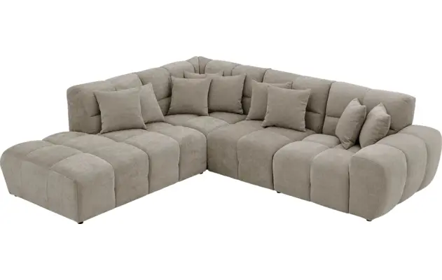 Goossens excellent hoeksalon kubus bruin stof - 8252729-gespiegeld-05