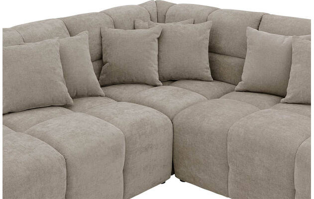 Goossens excellent hoeksalon kubus bruin stof - 8252729-gespiegeld-06