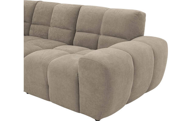 Goossens excellent hoeksalon kubus bruin stof - 8252730-gespiegeld-08