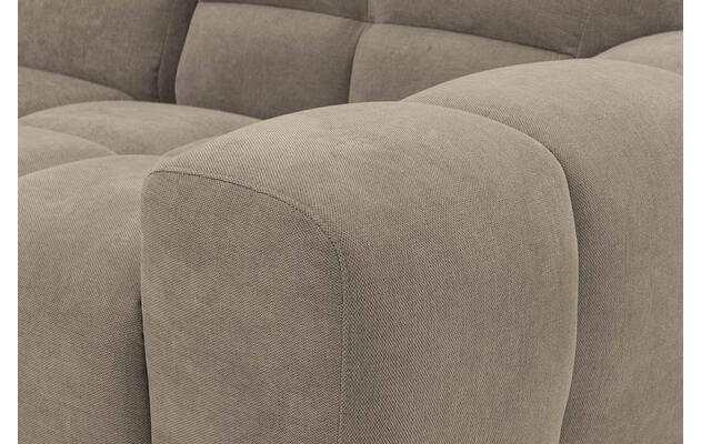 Goossens excellent hoeksalon kubus bruin stof - 8252730-gespiegeld-10