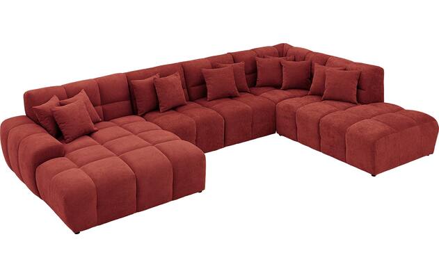 Goossens excellent u bank kubus rood stof - 8252731-goossens-excellent-kubus-bank-stof-rood-05