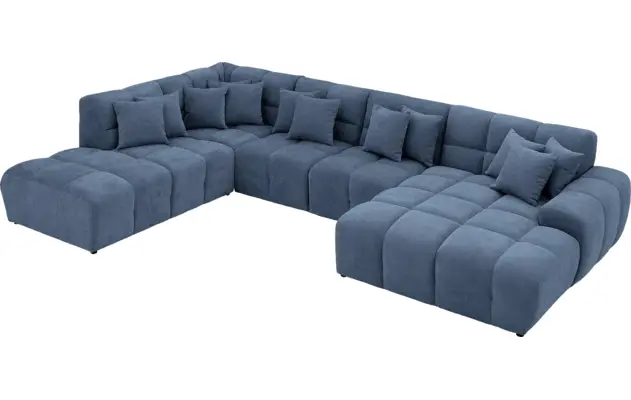 Goossens excellent u bank kubus blauw stof - 8252732-gespiegeld-06
