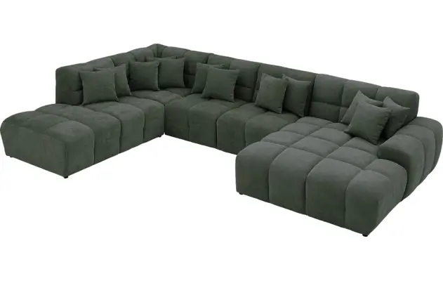 Goossens excellent u bank kubus groen stof - 8252736-gespiegeld-06