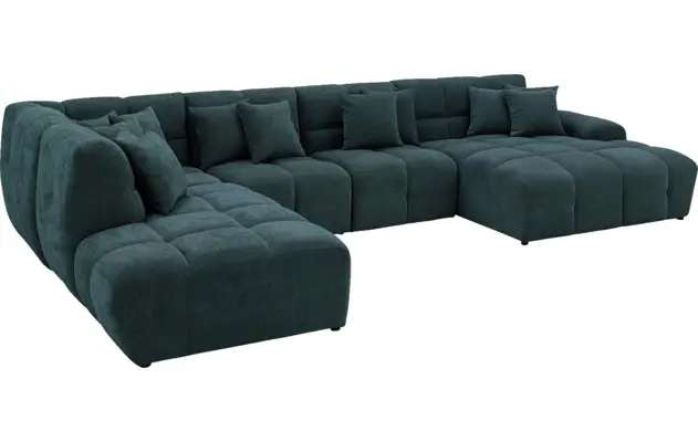 Goossens excellent u bank kubus groen stof - 8252737-gespiegeld-05