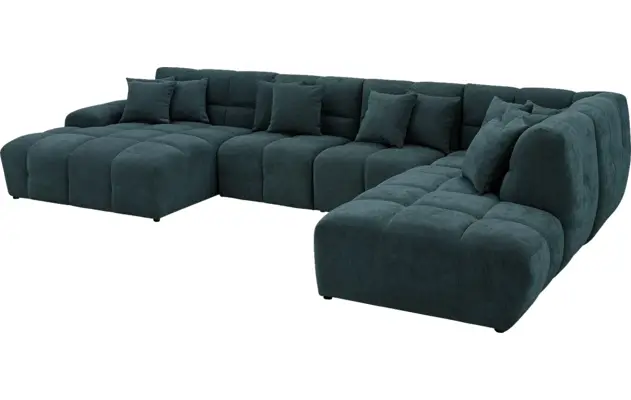 Goossens excellent u bank kubus groen stof - 8252737-goossens-excellent-kubus-bank-stof-groen-04
