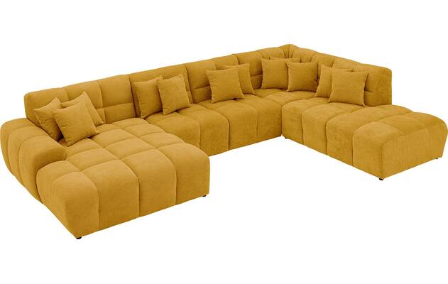 Goossens excellent u bank kubus geel stof - 8252740-goossens-excellent-kubus-bank-stof-geel-05