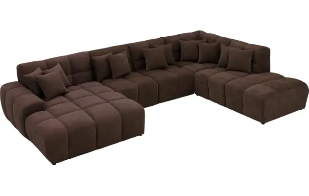 Goossens excellent u bank kubus bruin stof - 8252743-goossens-excellent-kubus-bank-stof-bruin-05