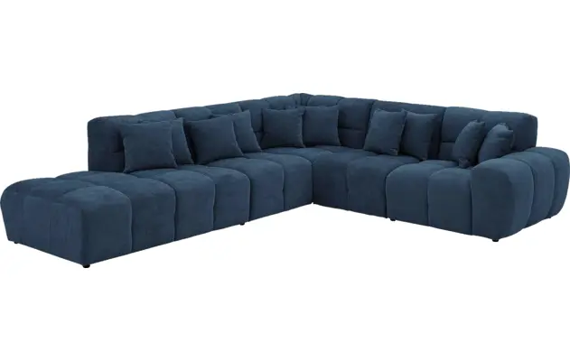 Goossens excellent hoeksalon kubus blauw stof - 8252749-gespiegeld-03