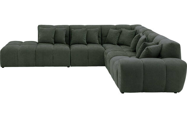 Goossens excellent hoeksalon kubus groen stof - 8252752-gespiegeld-04