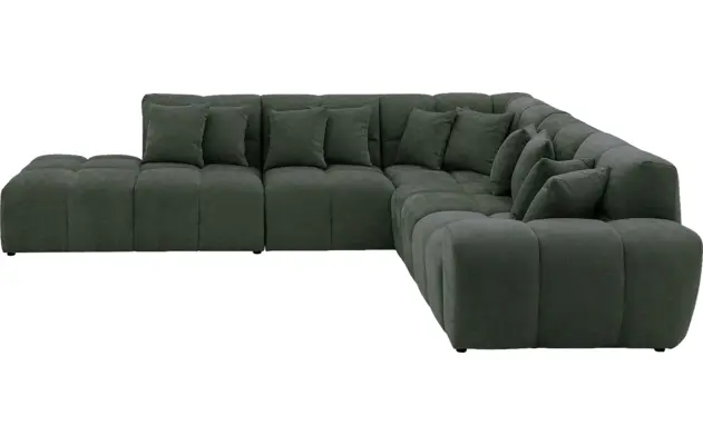 Goossens excellent hoeksalon kubus groen stof - 8252752-gespiegeld-04