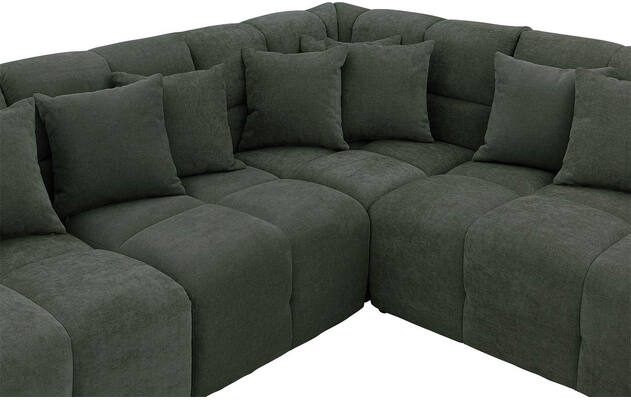 Goossens excellent hoeksalon kubus groen stof - 8252752-gespiegeld-06
