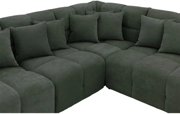 Goossens excellent hoeksalon kubus groen stof - 8252752-gespiegeld-06