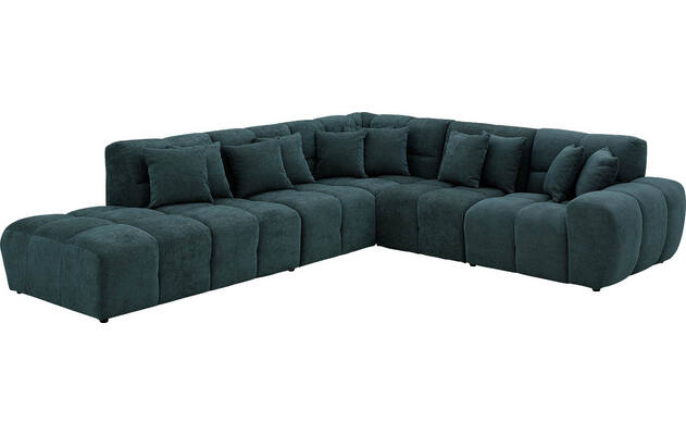 Goossens excellent hoeksalon kubus groen stof - 8252753-gespiegeld-03