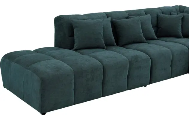 Goossens excellent hoeksalon kubus groen stof - 8252753-gespiegeld-07