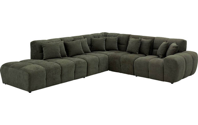 Goossens excellent hoeksalon kubus groen stof - 8252754-gespiegeld-03