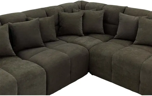 Goossens excellent hoeksalon kubus groen stof - 8252754-gespiegeld-06