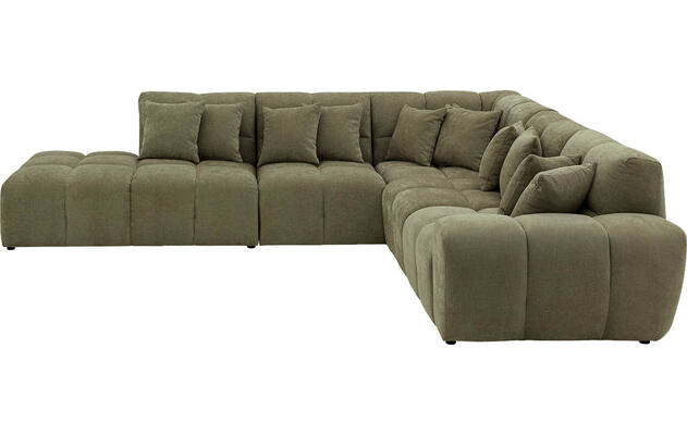 Goossens excellent hoeksalon kubus groen stof - 8252755-gespiegeld-04