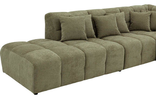 Goossens excellent hoeksalon kubus groen stof - 8252755-gespiegeld-07