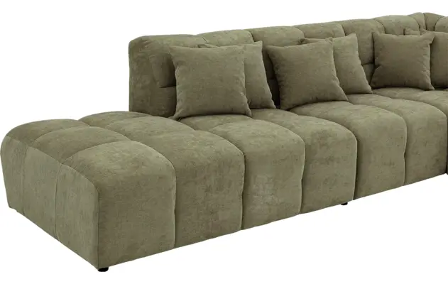 Goossens excellent hoeksalon kubus groen stof - 8252755-gespiegeld-07