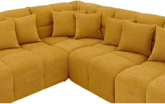 Goossens excellent hoeksalon kubus geel stof - 8252756-goossens-excellent-kubus-bank-stof-geel-05