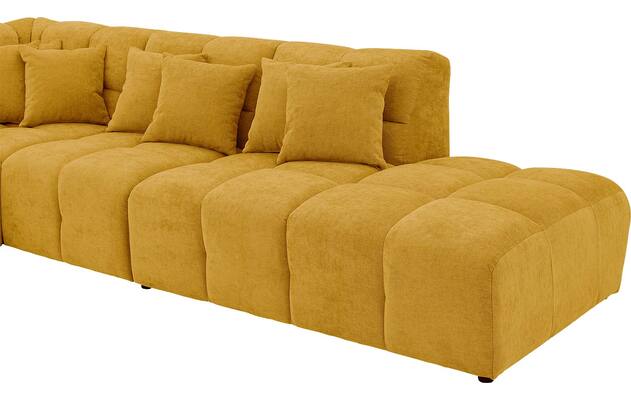 Goossens excellent hoeksalon kubus geel stof - 8252756-goossens-excellent-kubus-bank-stof-geel-06