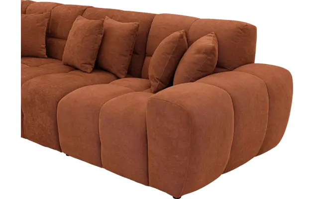 Goossens excellent hoeksalon kubus bruin stof - 8252757-gespiegeld-05