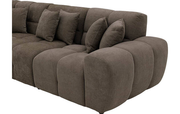 Goossens excellent hoeksalon kubus bruin stof - 8252760-gespiegeld-05