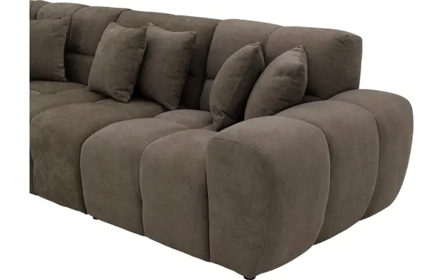 Goossens excellent hoeksalon kubus bruin stof - 8252760-gespiegeld-05