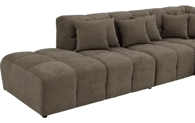 Goossens excellent hoeksalon kubus bruin stof - 8252760-gespiegeld-07