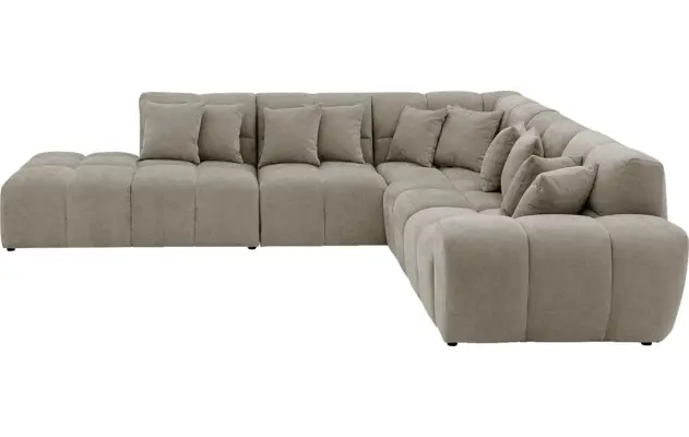 Goossens excellent hoeksalon kubus bruin stof - 8252761-gespiegeld-04