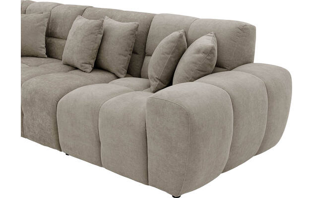 Goossens excellent hoeksalon kubus bruin stof - 8252761-gespiegeld-05