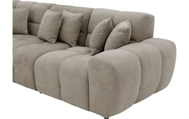 Goossens excellent hoeksalon kubus bruin stof - 8252761-gespiegeld-05