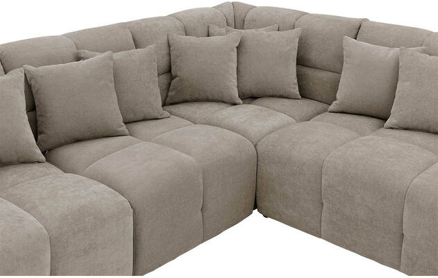 Goossens excellent hoeksalon kubus bruin stof - 8252761-gespiegeld-06