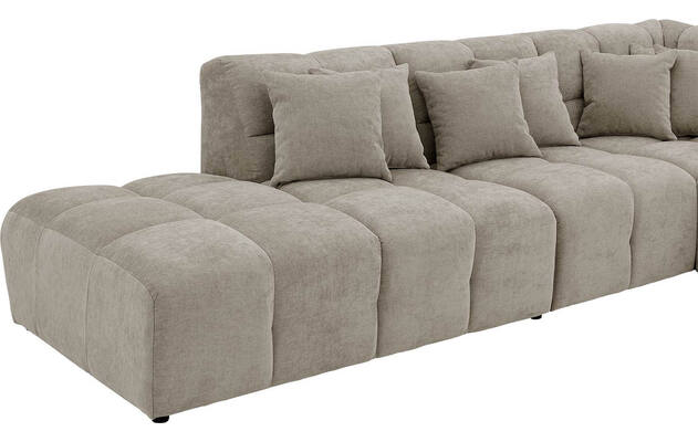 Goossens excellent hoeksalon kubus bruin stof - 8252761-gespiegeld-07