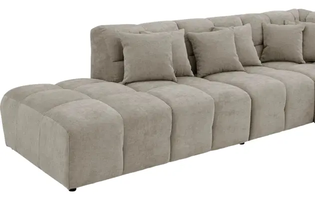 Goossens excellent hoeksalon kubus bruin stof - 8252761-gespiegeld-07