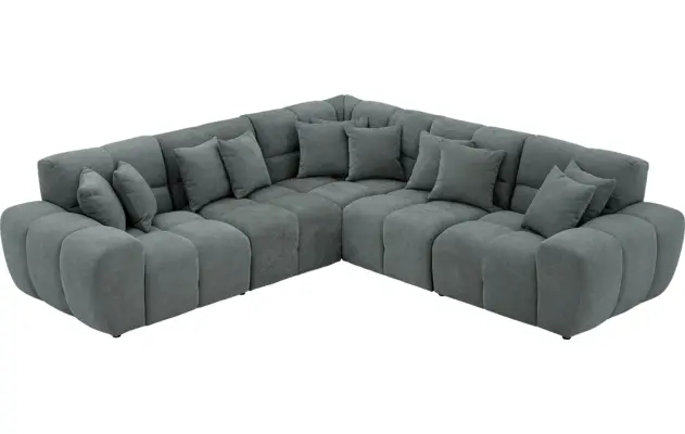 Goossens excellent hoeksalon kubus groen stof - 8252766-goossens-excellent-kubus-bank-stof-groen-04