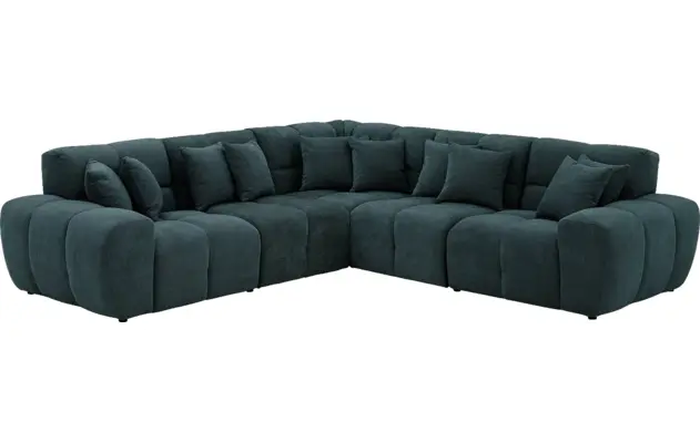 Goossens excellent hoeksalon kubus groen stof - 8252769-goossens-excellent-kubus-bank-stof-groen-02