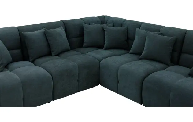 Goossens excellent hoeksalon kubus groen stof - 8252769-goossens-excellent-kubus-bank-stof-groen-05