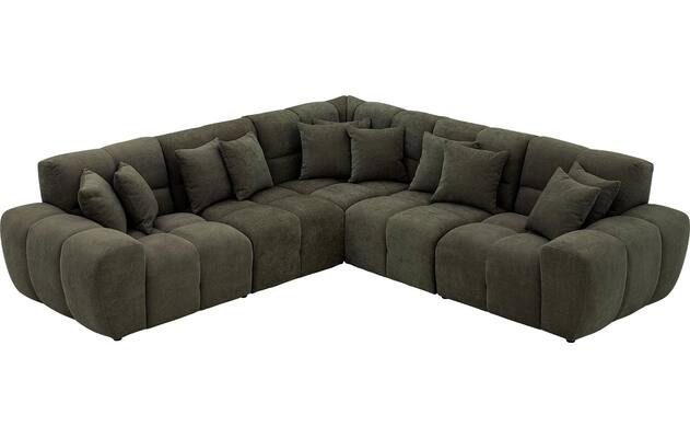 Goossens excellent hoeksalon kubus groen stof - 8252770-goossens-excellent-kubus-bank-stof-groen-04