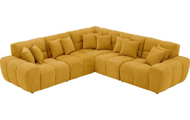 Goossens excellent hoeksalon kubus geel stof - 8252772-goossens-excellent-kubus-bank-stof-geel-04